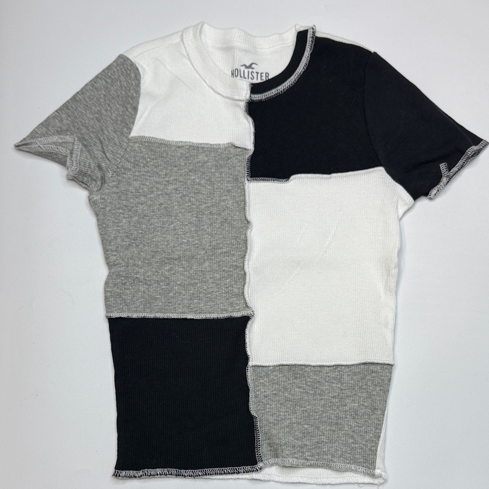 Hollister Must Have Collection Patchwork Baby Tee- XXS